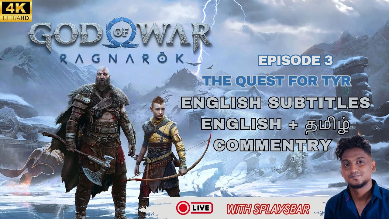 God of War Ragnarok Epi #3 | First playthrough| English & Tamil | Live Stream | The quest for tyr