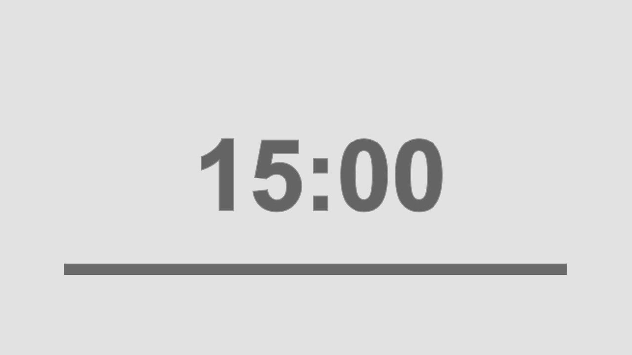 15 Minuten Countdown-Timer mit Alarm