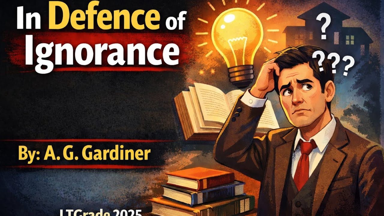In Defence of Ignorance by A. G. Gardiner | Summary, Theme & Exam Notes for LT Grade,KVS