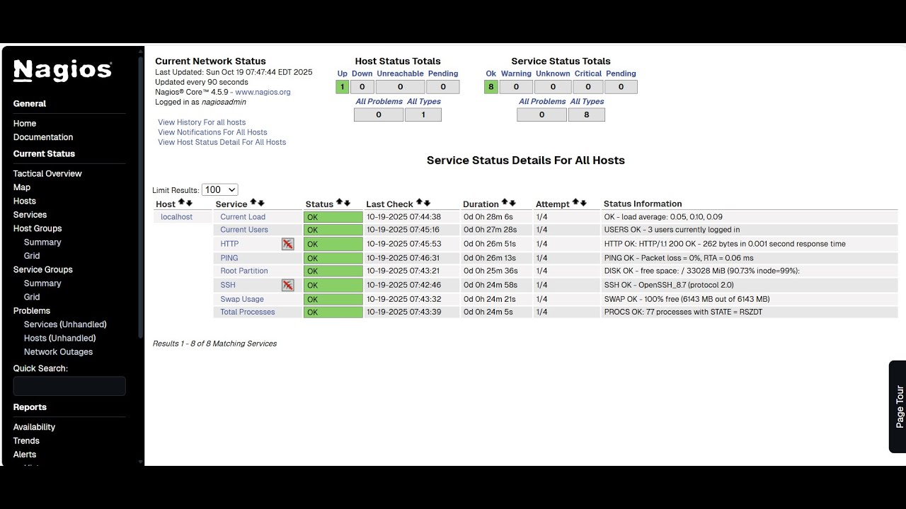 01-Installation du serveur de supervision Nagios  4.5.9 sur Almalinux