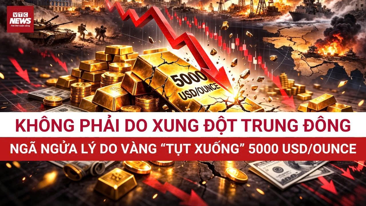 Vàng sát ngưỡng 5.000 USD: Chiến tranh Trung Đông chỉ là 