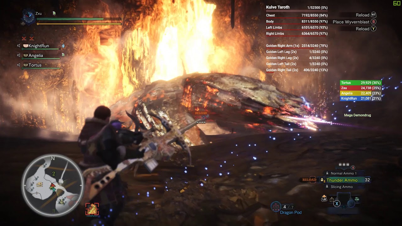 [PC] Arch Tempered Kulve Taroth with Mod Smart Hunter (For learning Special Machanic)