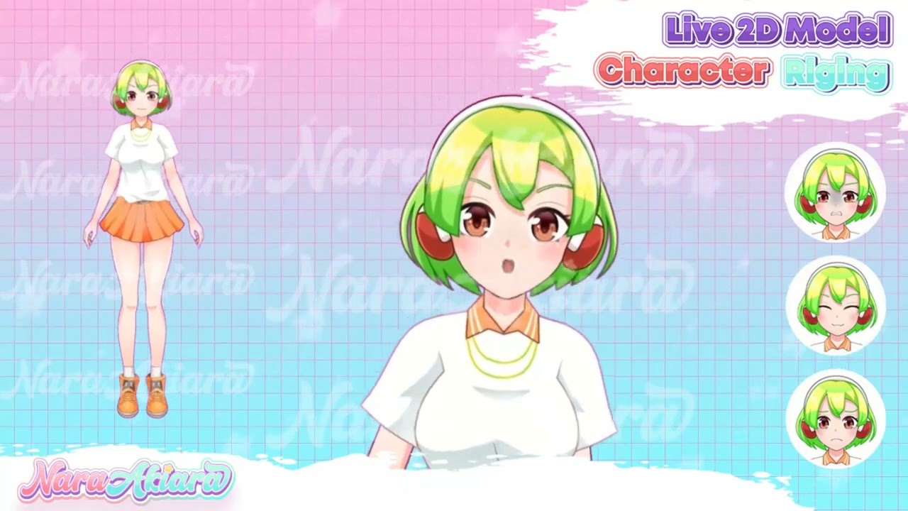 Introducing the Anime Sport VTuber with Lively Green Hair, Ready for Streaming Action