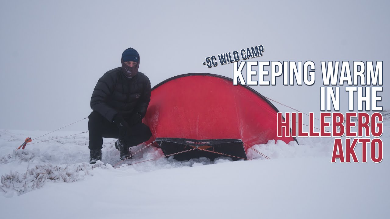 -5C Summit Camp in the Snow | Wild Camping with the Hilleberg Akto in the Scottish Highlands