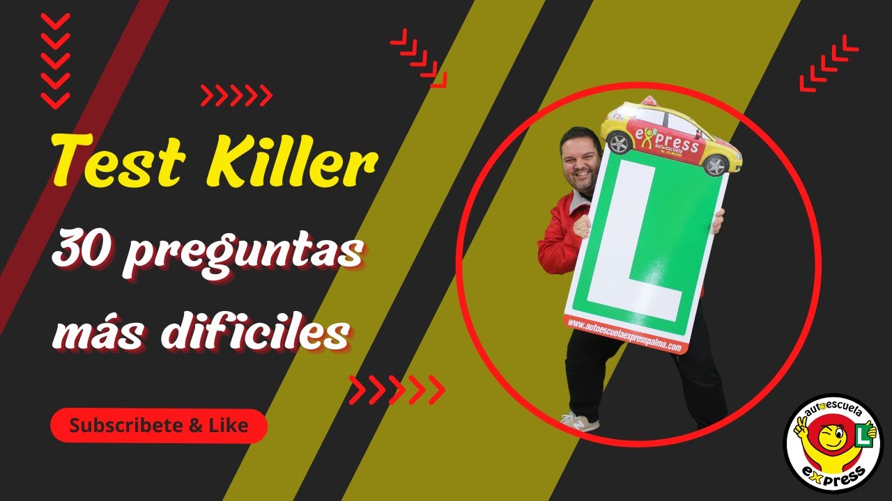 ❌🤯 Test Killer 🤯❌ 30 preguntas de examen explicadas ❗ DGT ❗