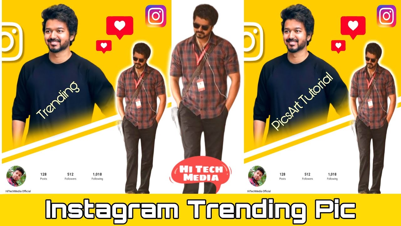 Instagram Creative Dual Photo Editing | PicsArt Tutorial | Insta Trending Pic 