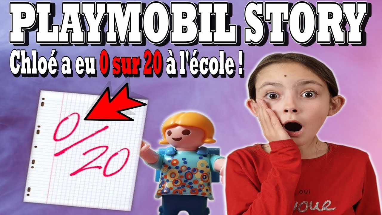 PLAYMOBIL STORY : Chloé a eu 0 sur 20 à l'école (HISTOIRE)