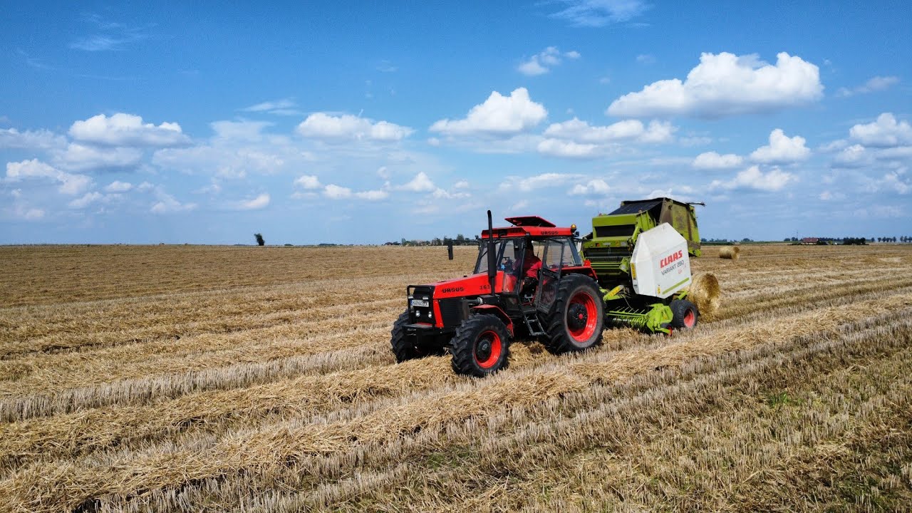 🌾Prasowanie słomy🌾 2023 z lotu ptaka🦅/Ursus 1614+Claas Variant 280RC