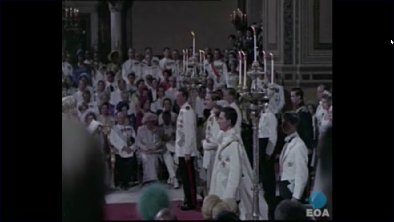 BODA DEL REY CONSTANTINO DE GRECIA  Y LA PRINCESA ANA MARIA DE DINAMARCA, 18/09/1964