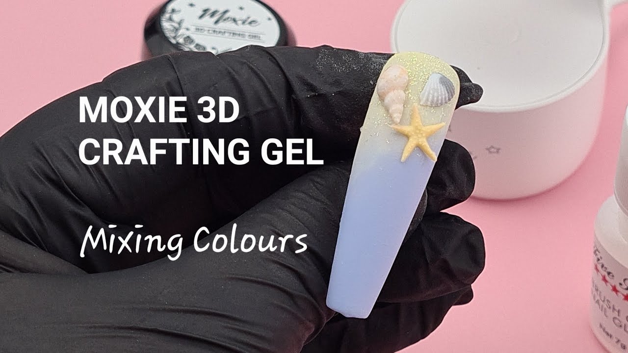 Mix Moxie 3D Crafting Gel Colours Together for More Detailed Nail Art Projects