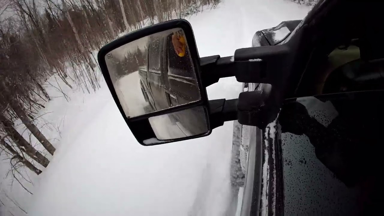 Fresh snow with the tracks