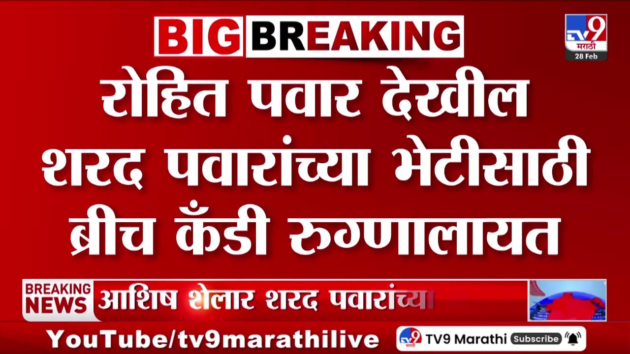 Sharad Pawar यांच्या भेटीसाठी Ashish Shelar ब्रीच कँडी रुग्णालयात दाखल