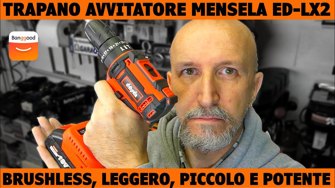 Trapano Avvitatore Brushless a percussione Mensela ED-LX2 by Banggood #banggood #brushless