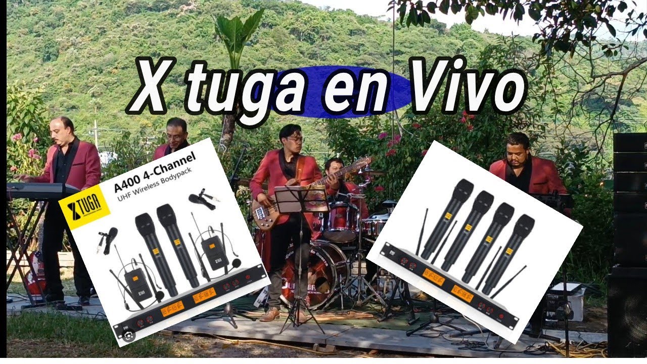 Micrófono inalámbrico Xtuga en vivo