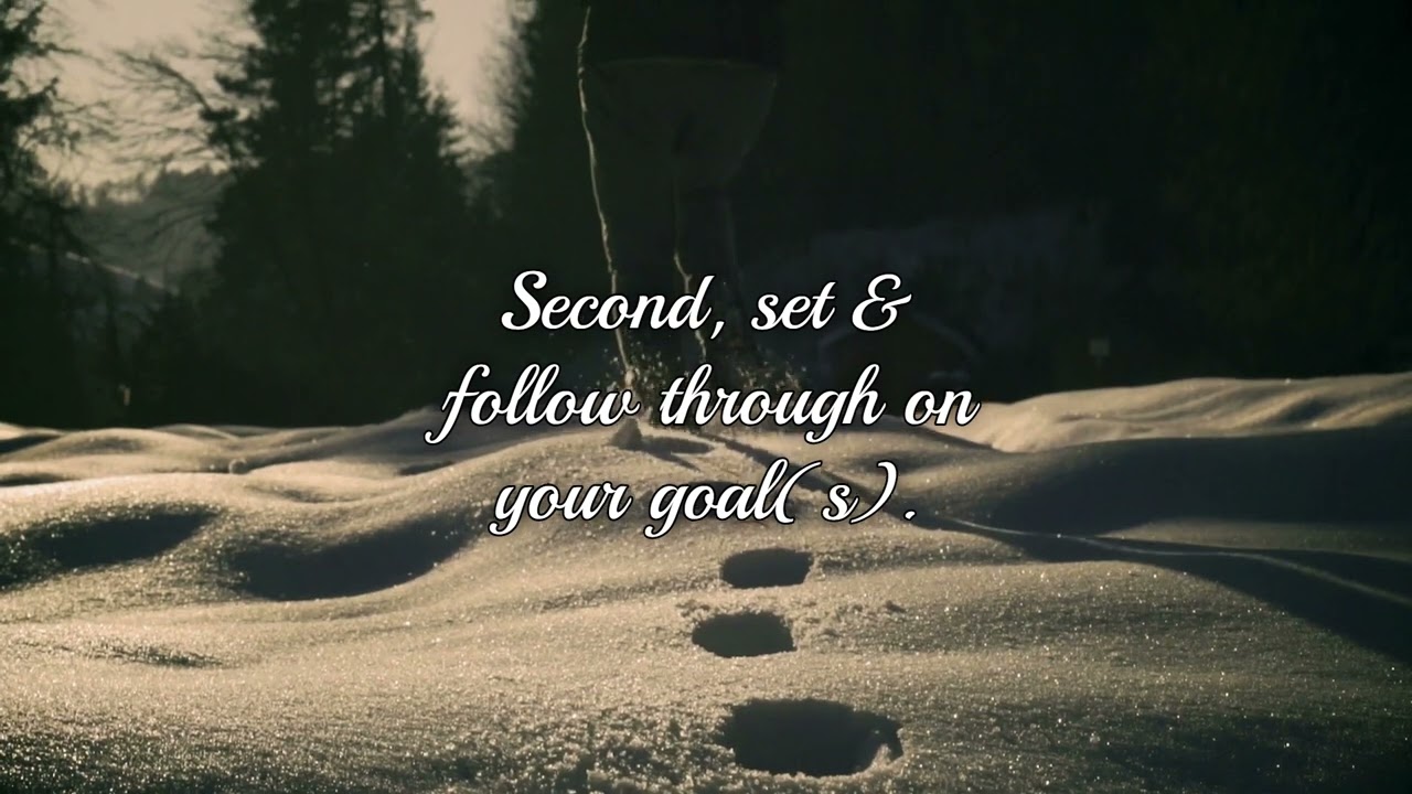 Combine goal-setting with discipline