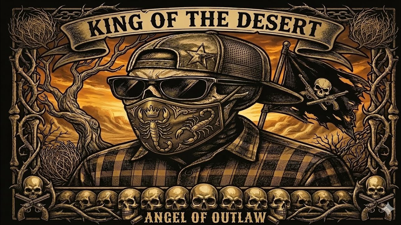 🔥 King of the Desert, Angel of the Outlaw | Dark Outlaw Country Rap Anthem 🌵🎸