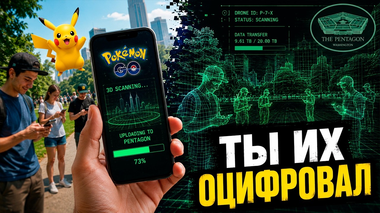 Вы думали, что ловите покемонов. Вы оцифровывали мир для Пентагона