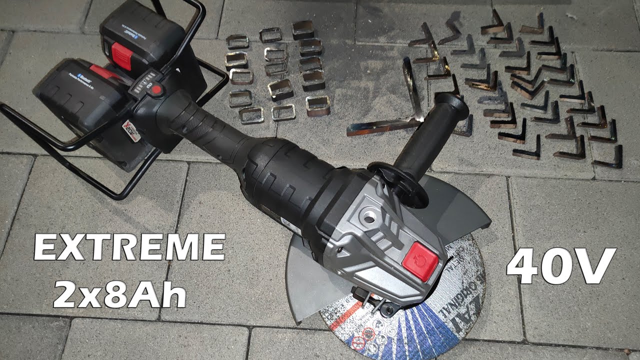 Parkside Performance 40V PWSAP 40-Li A1 Winkelschleifer/Angle Grinder - 2x8Ah Smart Batteries Test