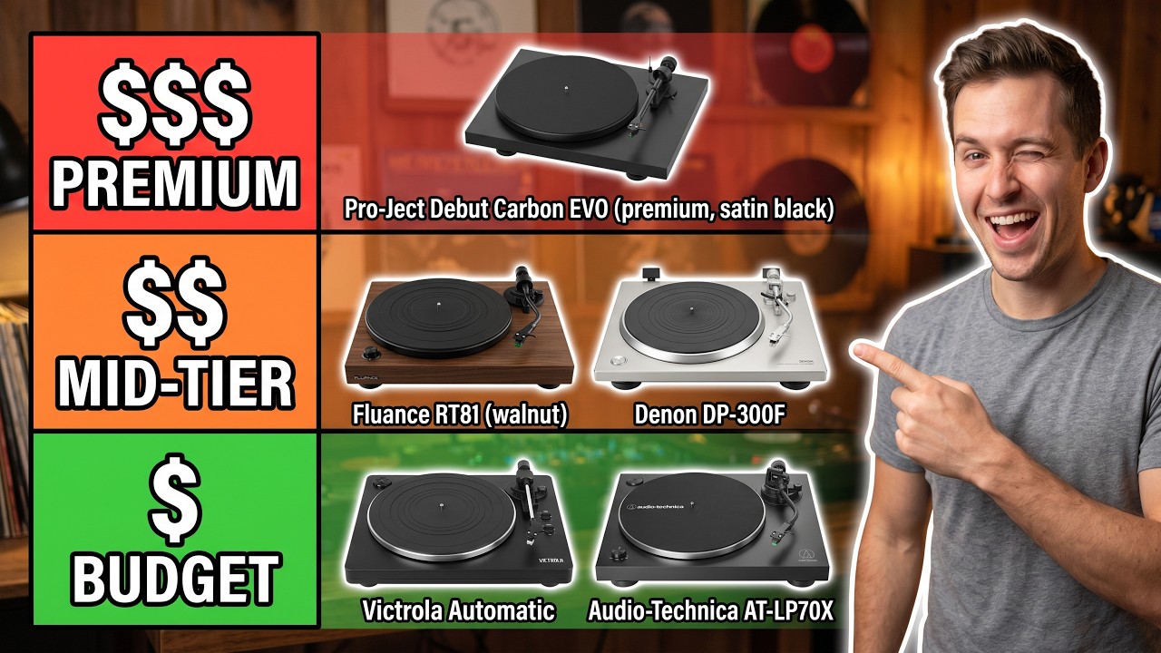 The 5 BEST Turntables In Every Price Range! | Vinyl, Bluetooth & Budget to Premium 2026