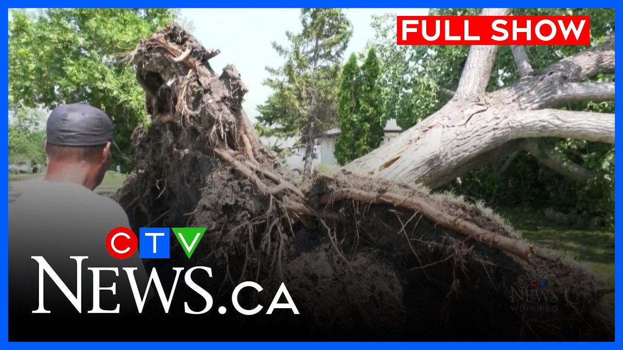 Масштабные разрушения после недавнего летнего шторма | CTV News Winnipeg в 17:00 за 30 июля 2026 г.