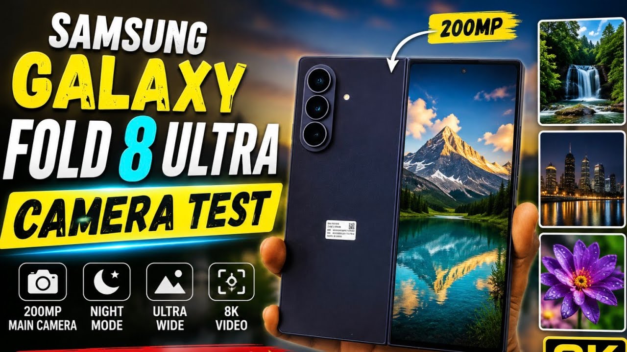 Samsung Galaxy Z Fold 8 Ultra Camera Test: 200MP Camera Reality!!!!