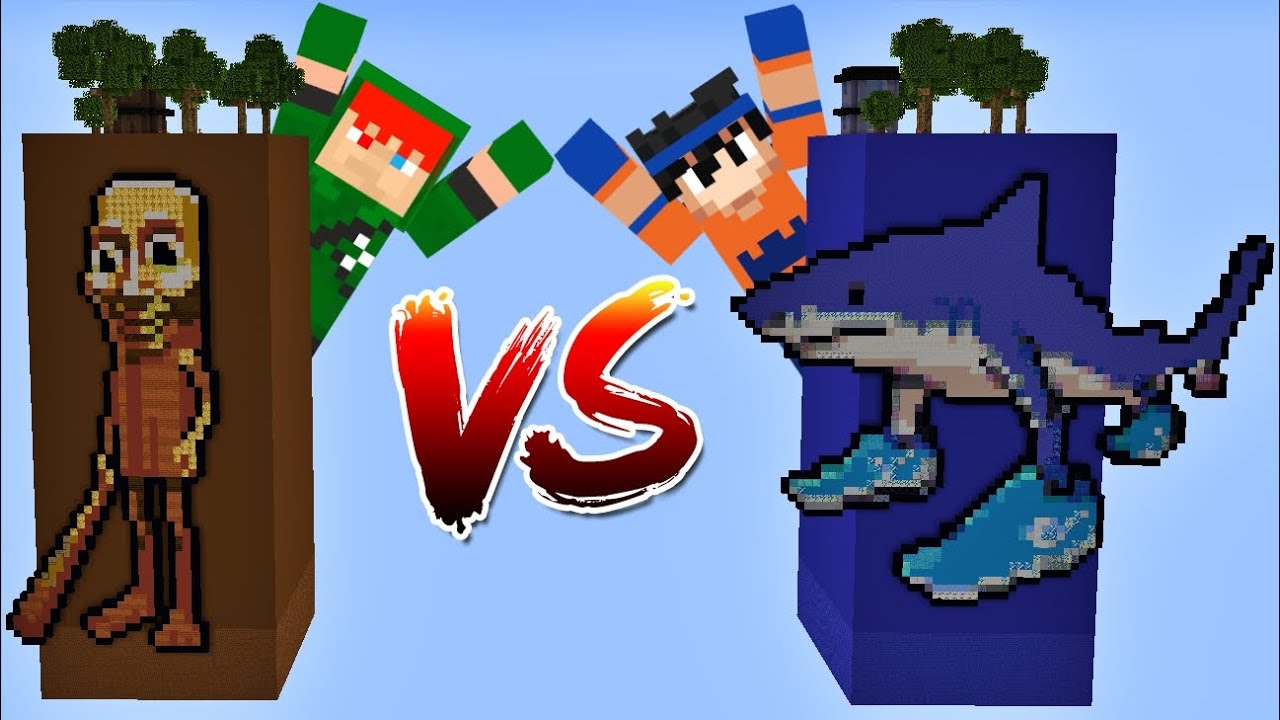 ОСТРОВ TUNG TUNG SAHUR VS ОСТРОВ TRALALERO TRALALA В MINECRAFT!!