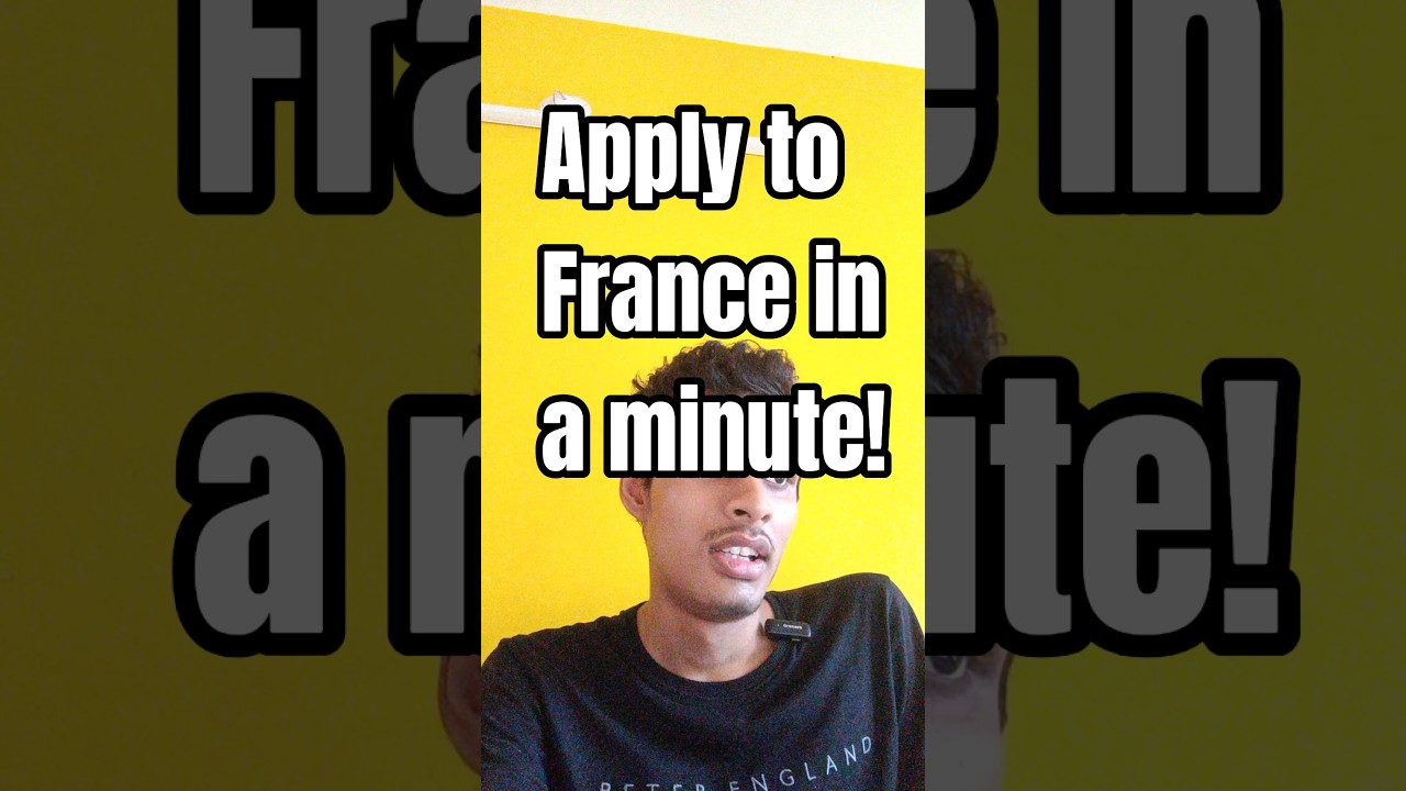 France Application Process in 60 Seconds 🔥