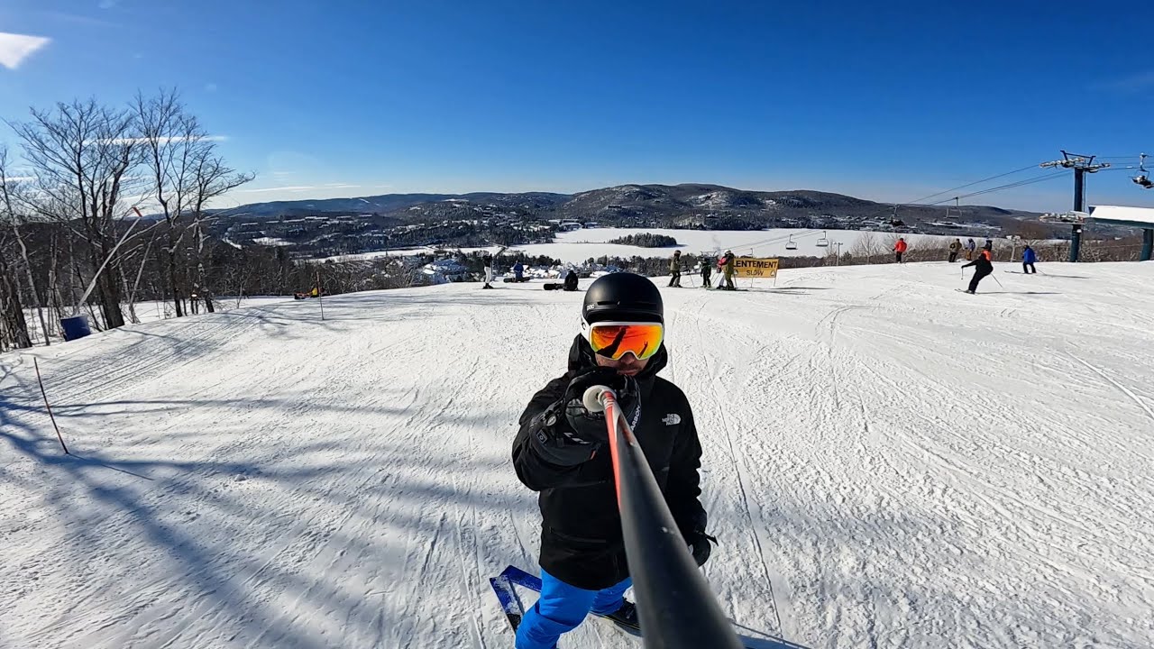 Epic day Skiing POV Through the Glades at Mont Tremblant!
