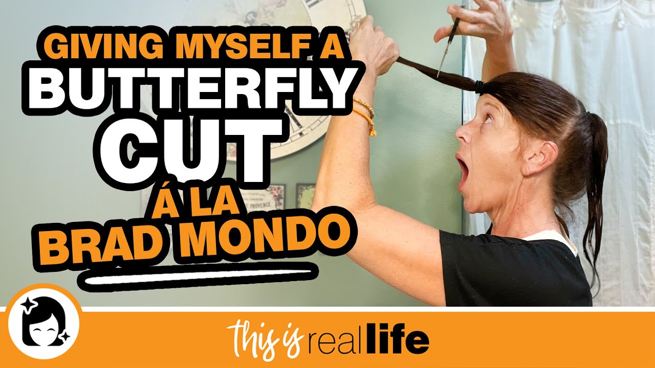 Giving Myself A Butterfly Cut à la Brad Mondo - THIS IS REAL LIFE