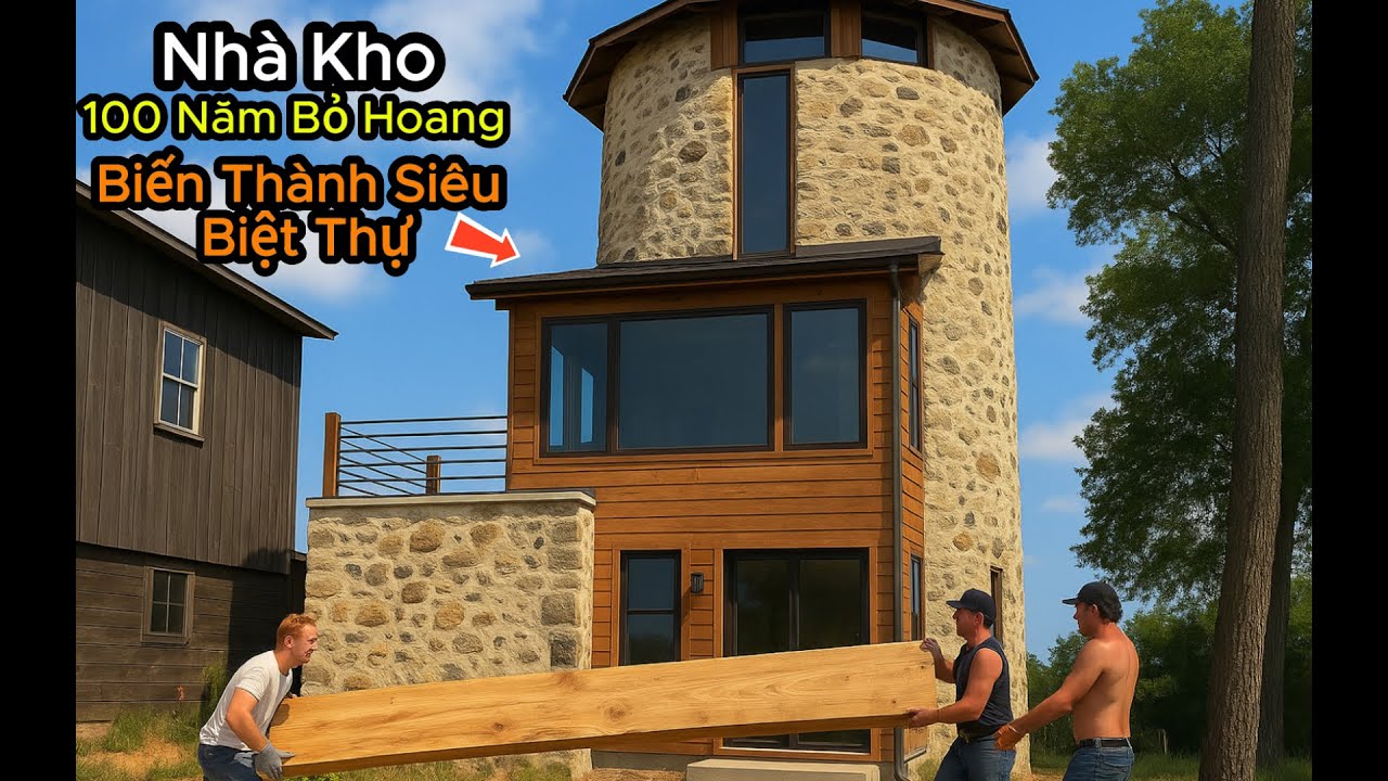 Chàng Trai Không Xu Dính Túi Biến Kho Hóa Chất 100 Năm Thành Siêu Biệt Thự Gây Choáng! 🌳🏚🏰