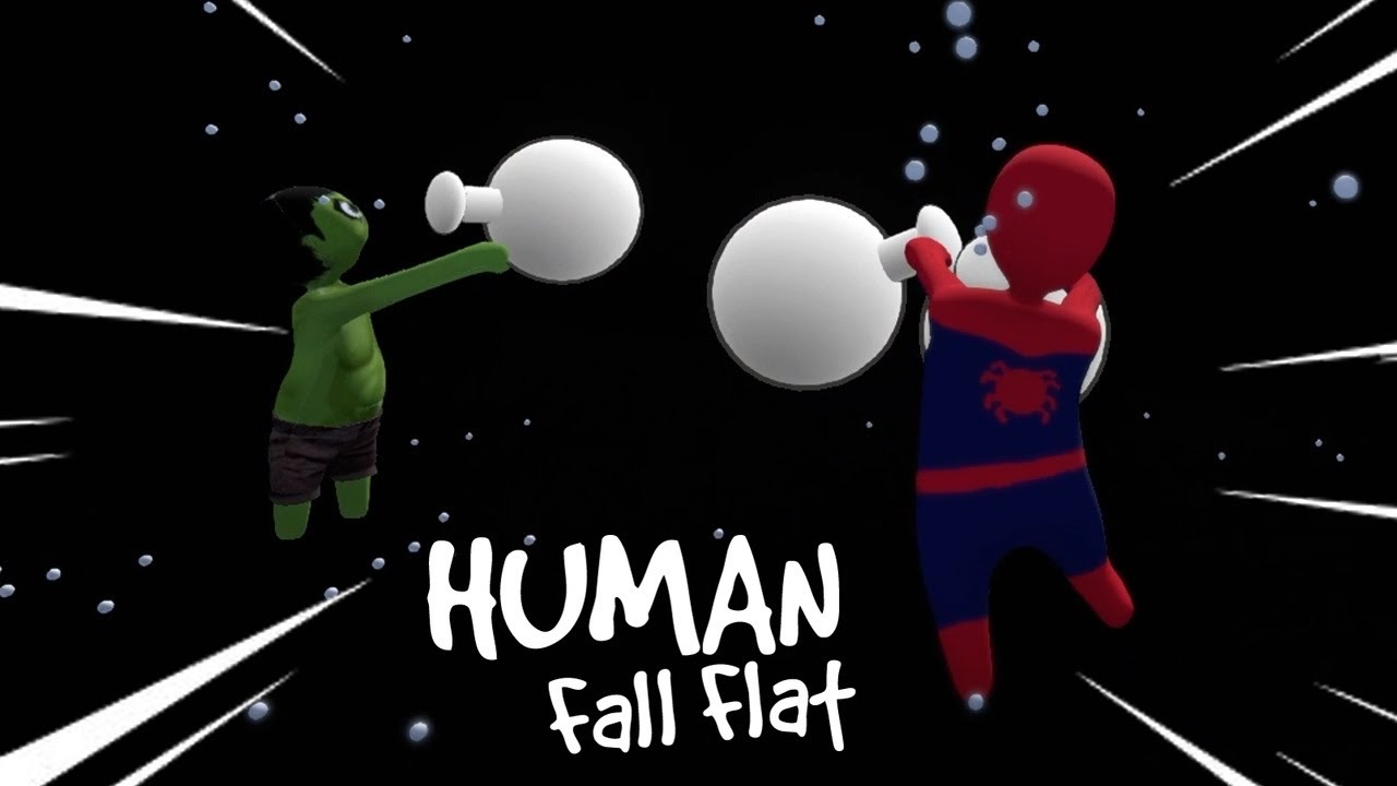 SPIDERMAN AND HULK DRINKING MAGIC POTIONS in HUMAN FALL FLAT