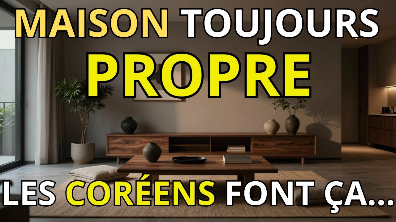 10 habitudes coréennes pour une maison toujours propre (minimalisme)