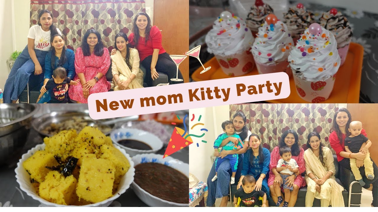 NEW MOM KITTY PARTY VLOG  | LADIES KITTY PARTY AT HOME