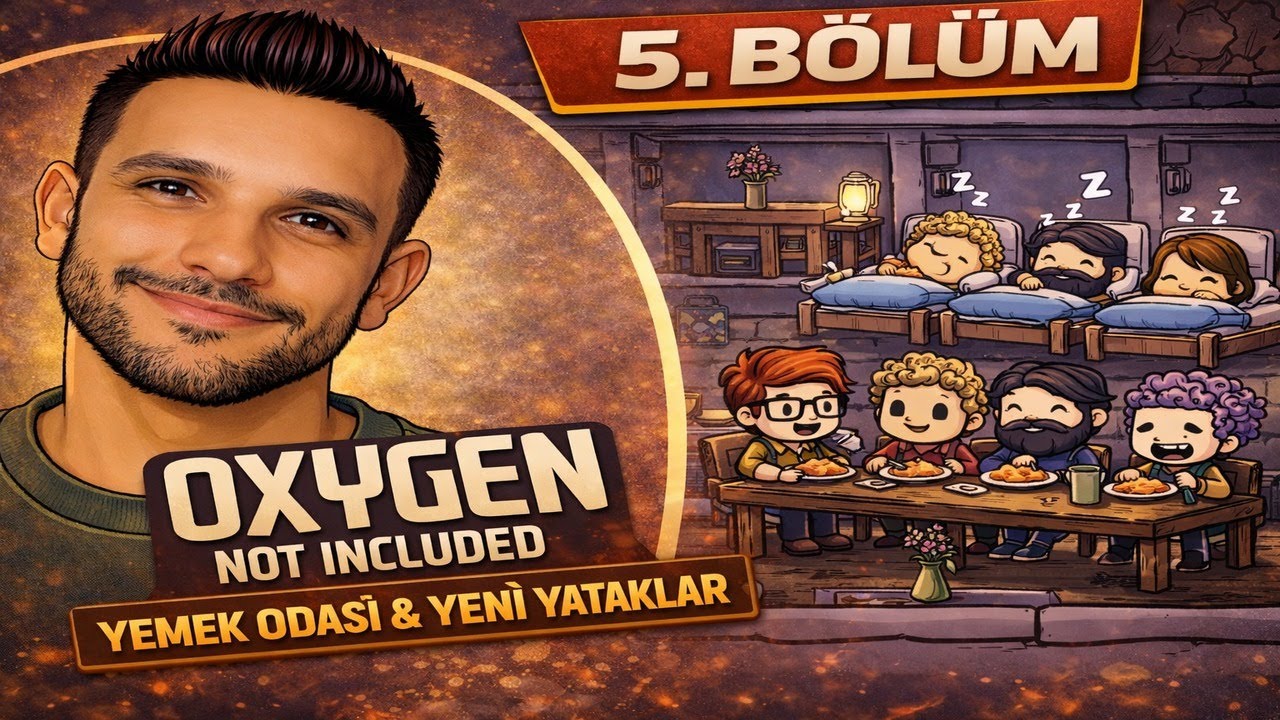 Oxygen Not Included Türkçe | Bölüm 5 – Yemek Odası ve Uzaya Doğru İlk Adım