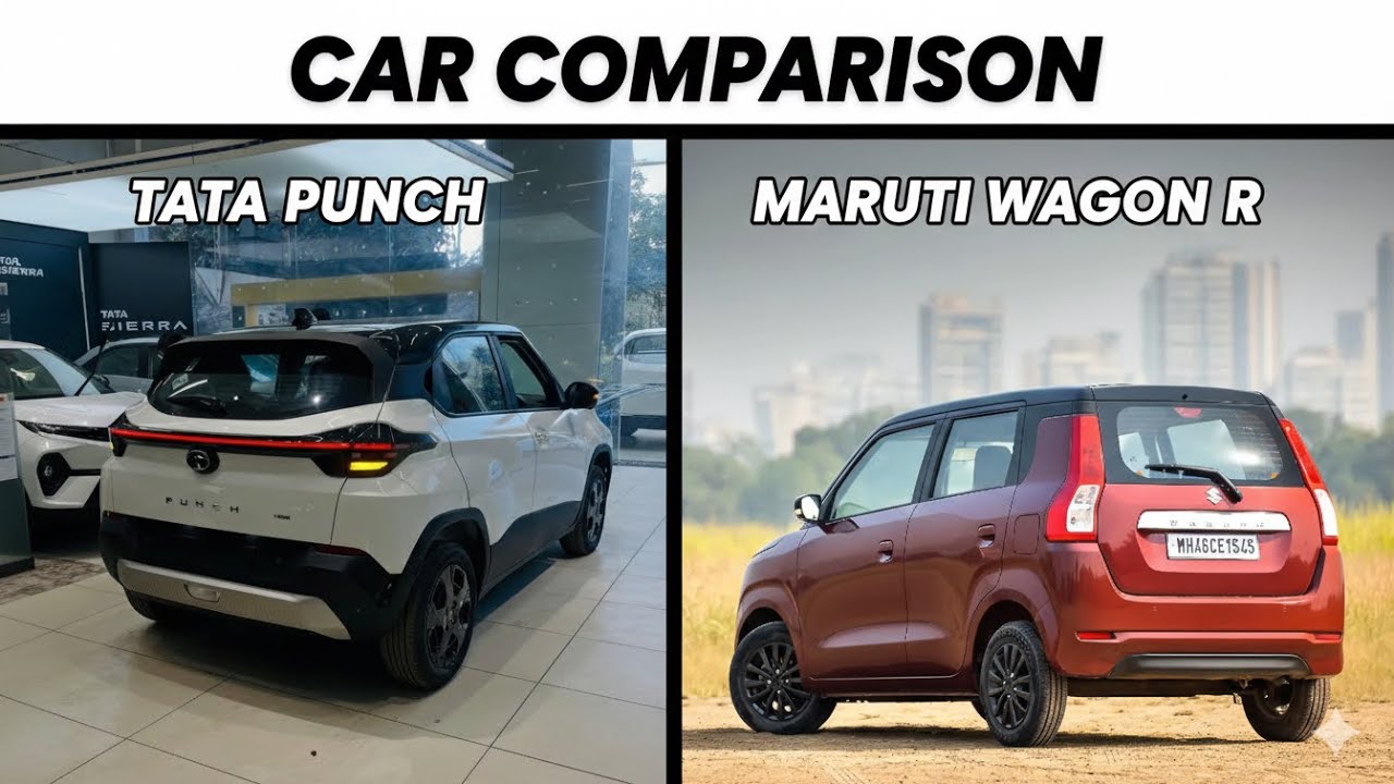 Tata punch 🆚 Maruti WagonR  || car comparison || 