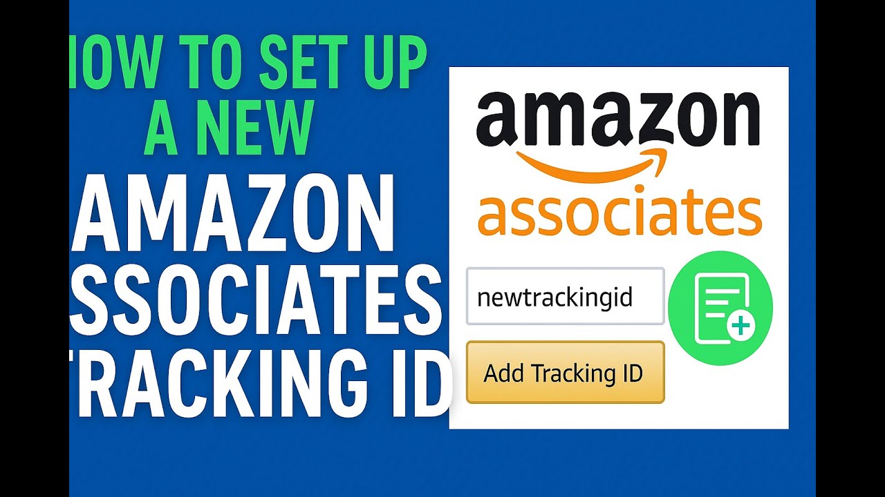 How To Set Up A New Amazon Associates Tracking ID (English)