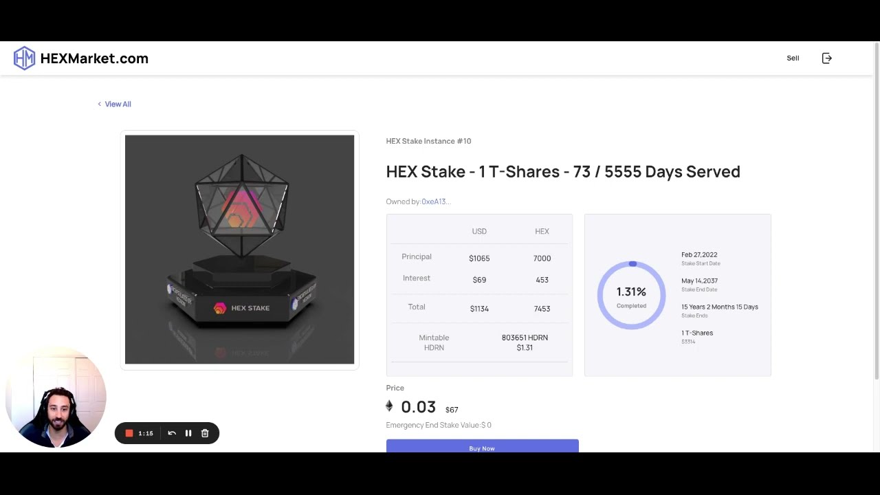 HEXMarket is on TESTNET! NFT Marketplace for encapsulated HEX Stakes using Hedron (HDRN).