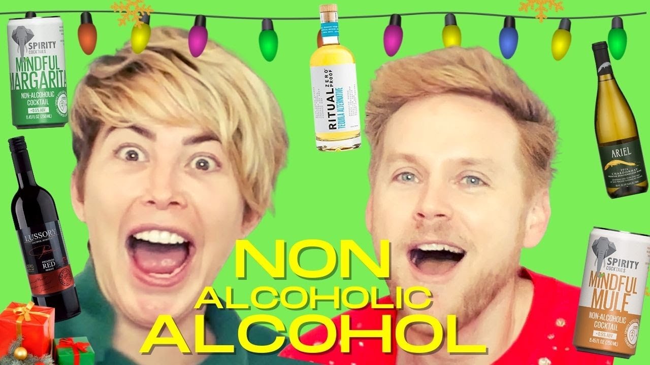 trying NON-ALCOHOLIC ALCOHOL! (tequila, vodka, wine)