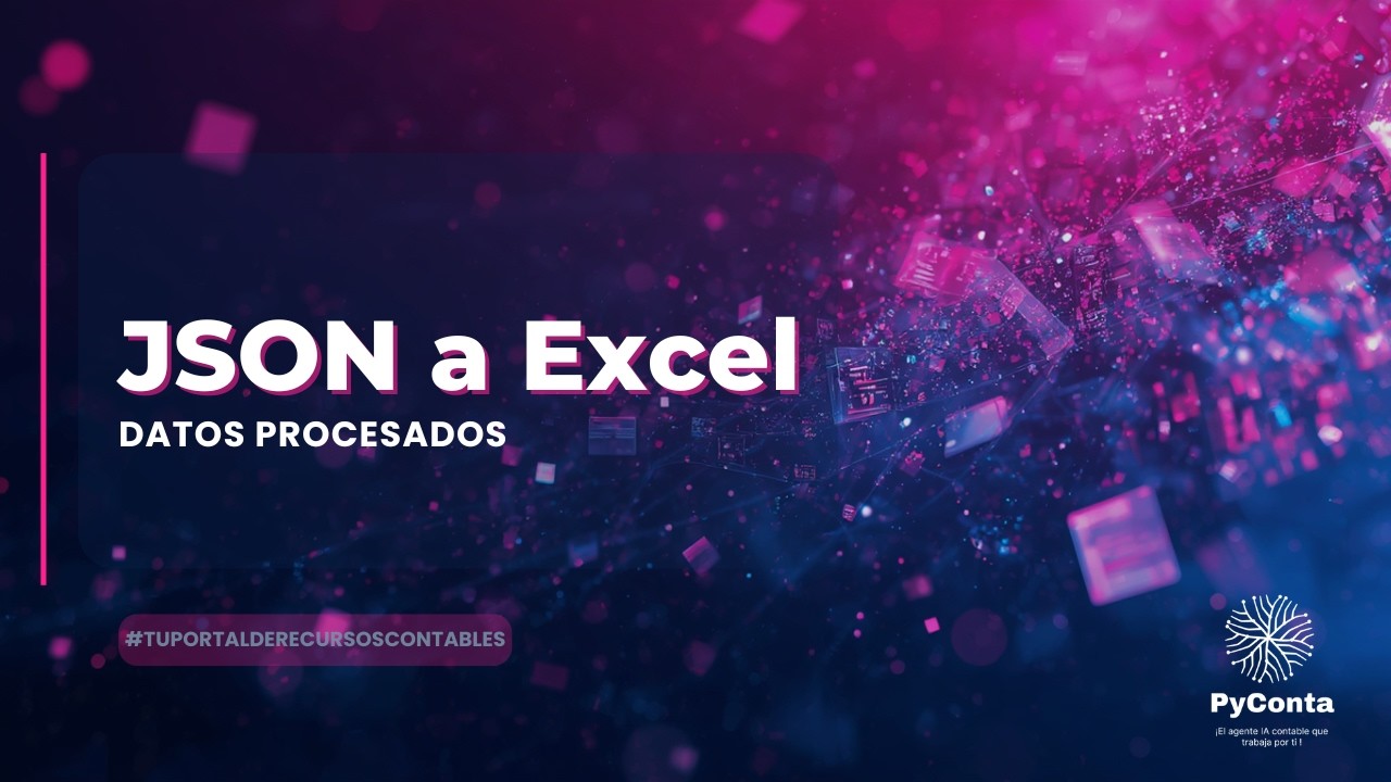 La IA puede convertir archivos JSON en Excel y apoyar tareas contables repetitivas