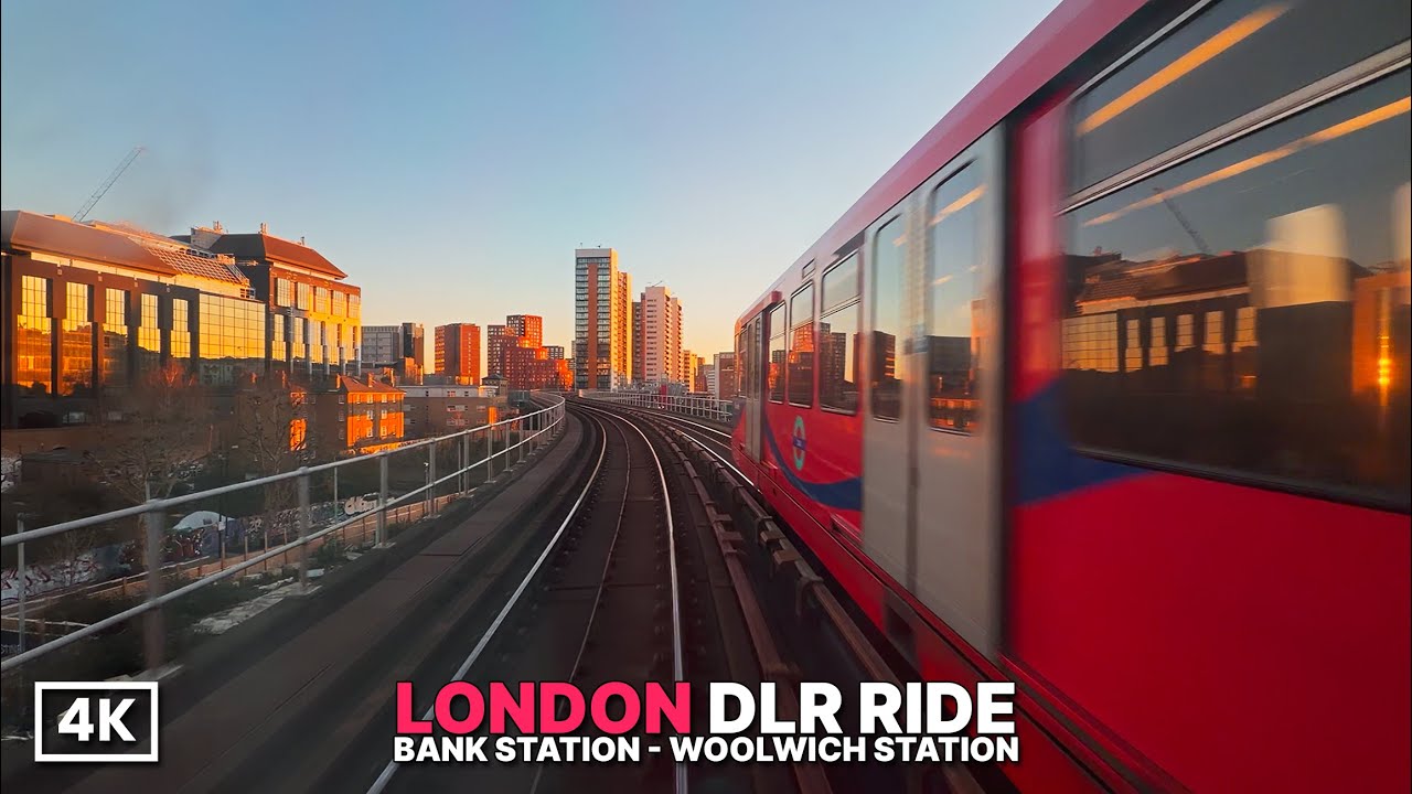 You’ve Never Seen London Like This | Golden Hour Ride on DLR Route Bank to Woolwich | Front seat POV
