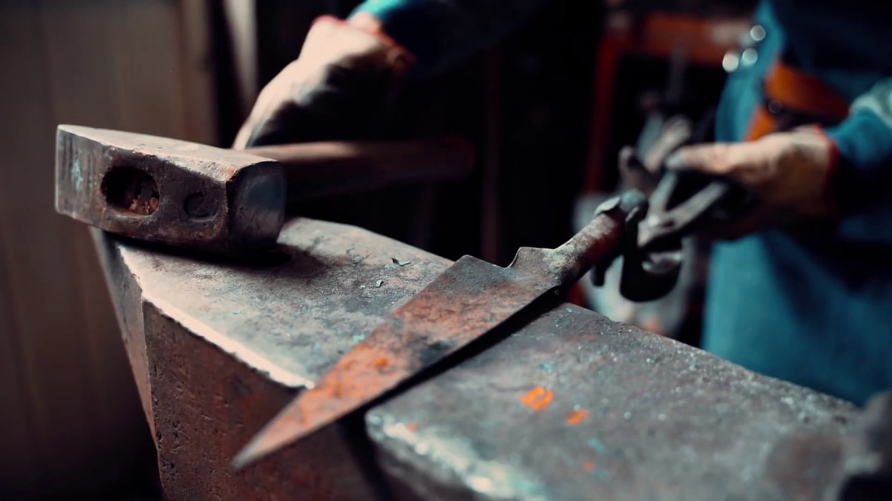 Blacksmith Making a knive - EPIC B ROLL AMAZING FILM