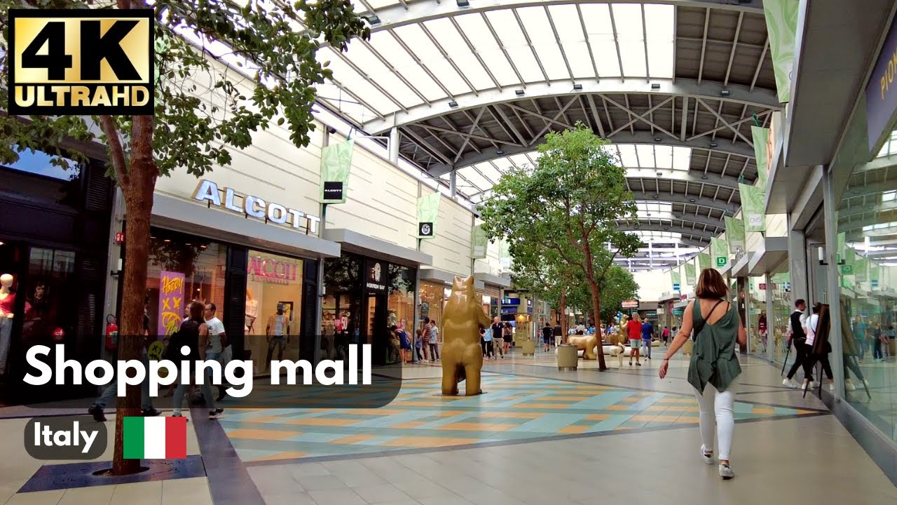 Shopping Mall in Italy | What Italians Really Buy | 4K Walking Tour