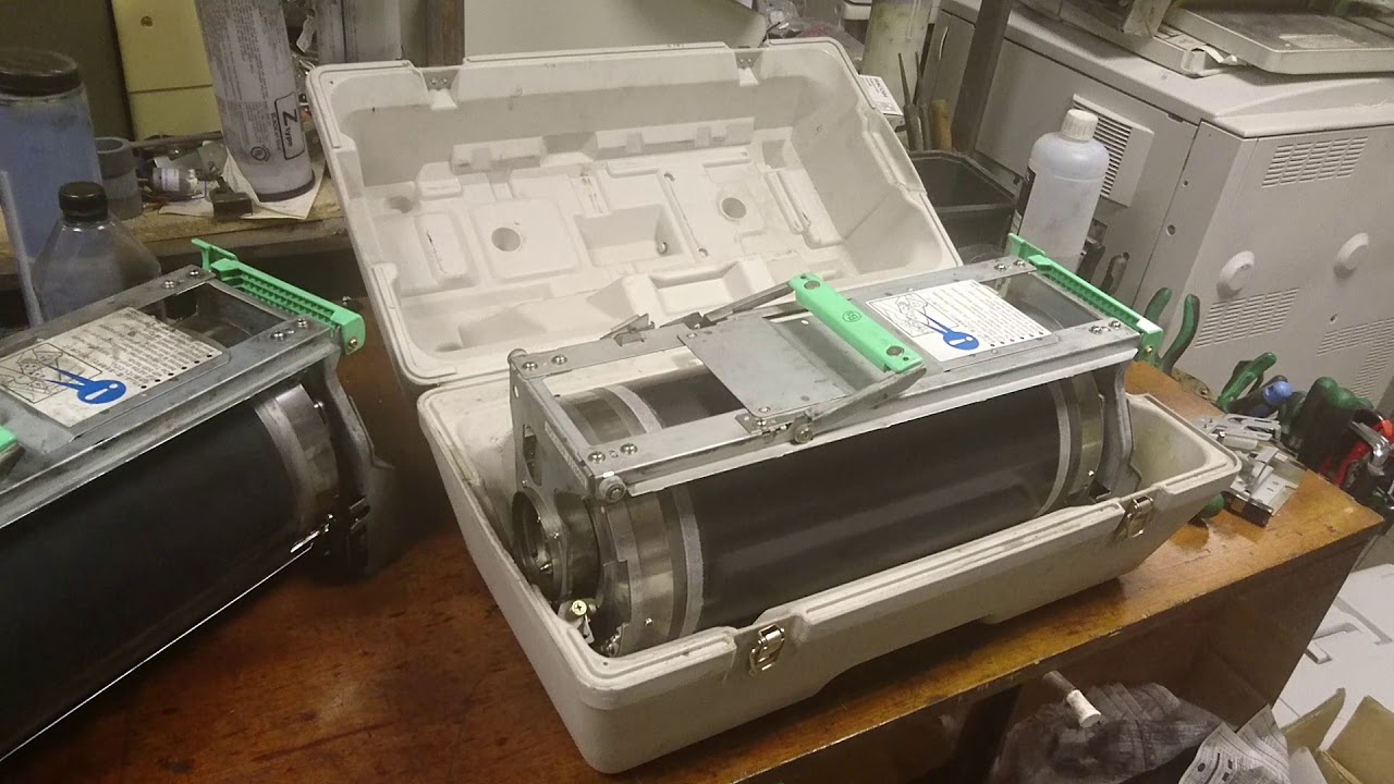 Видео отчет о проделанной работе по ремонту раскатного цилиндра барабана Ricoh JP5000