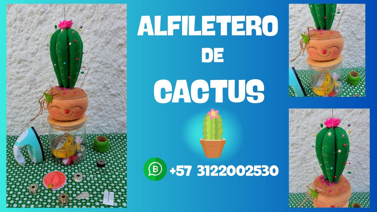 Como hacer un alfiletero de cactus /Arte para soñadores