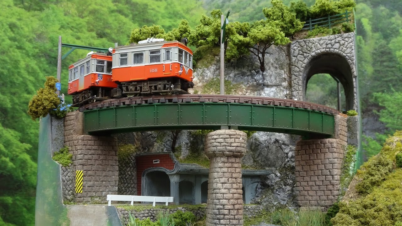 Nゲージ ミニレイアウト ＃8 　「あじさい咲く 箱根登山鉄道」