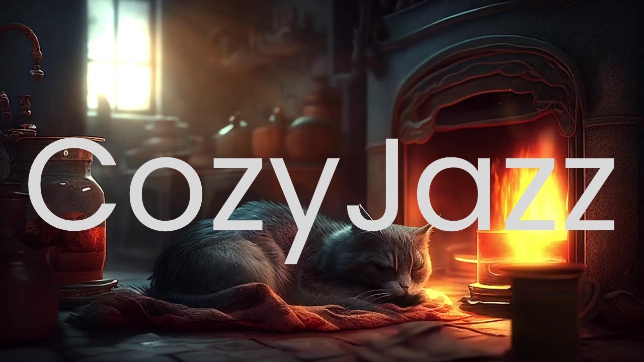 Cozy Cabin Night Sounds ❄️ Fireplace & Soft Music