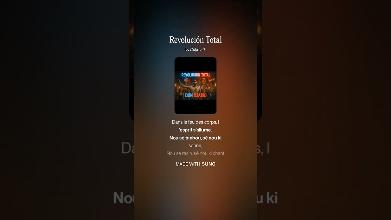 Revolución Total #fyp #DonDjairo #CaribbeanVibes #WorldBeat #world 