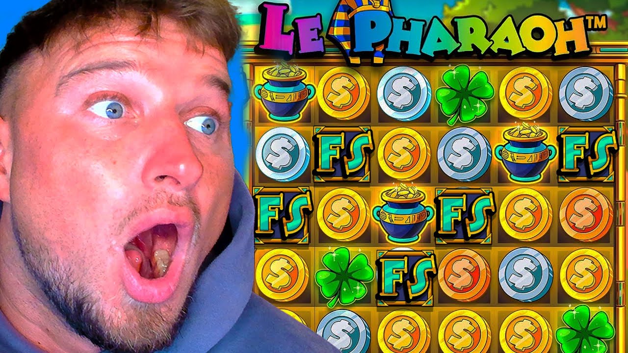 JEG FIK 5 SCATTER PÅ LE PHARAOH!!! -  ÅBNER SUPER BONUSSER! 