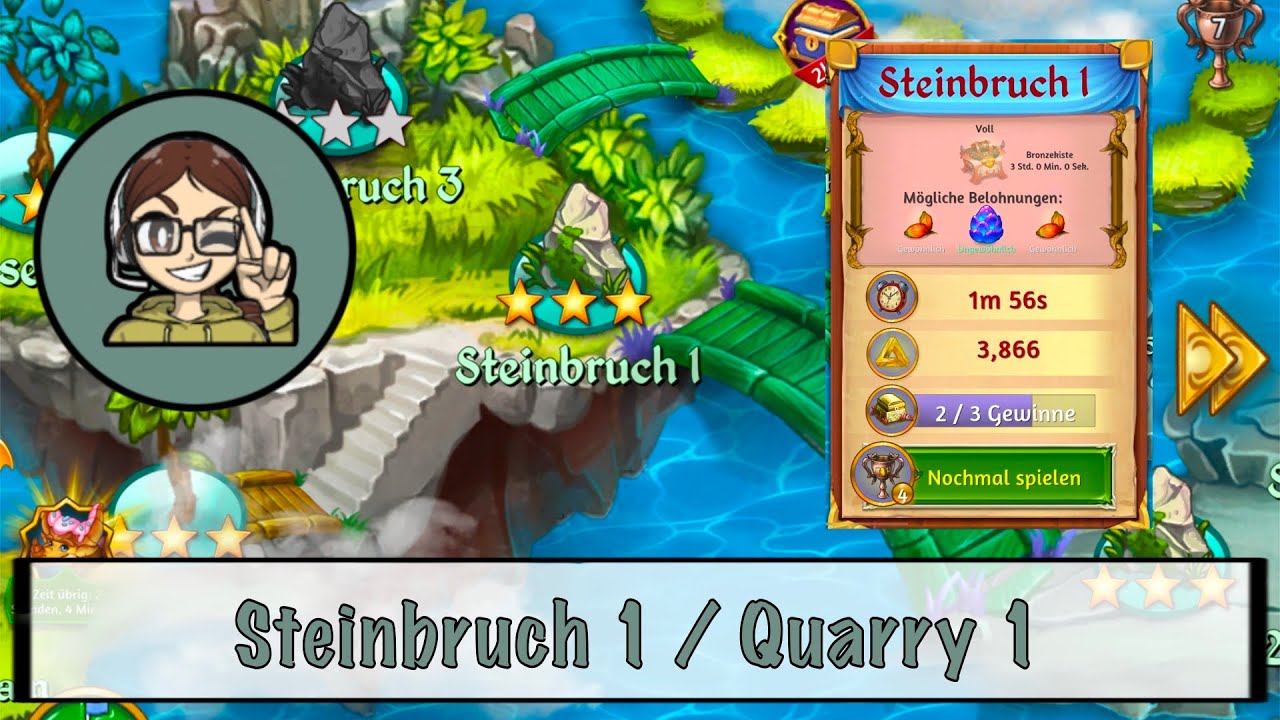 Merge Dragons! - Steinbruch 1 / Quarry 1 - Gameplay