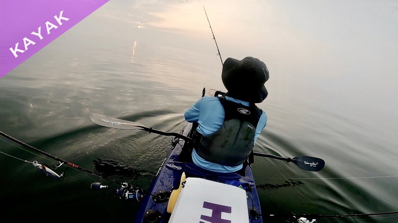 【カヤックフィッシング：東京湾：7月】お魚ポイント発見！渋い日でも魚影の濃いところを見つければなんとかなる：）